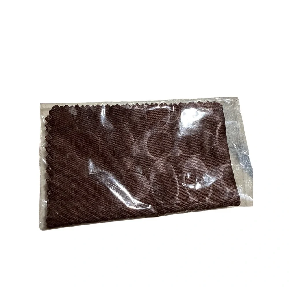 Coach Signature Monogram Brown‎ Tan Hard Eyeglass Sunglasses Case & New Cloth - Picture 5 of 5